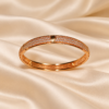 White Stone Pitched Bangle